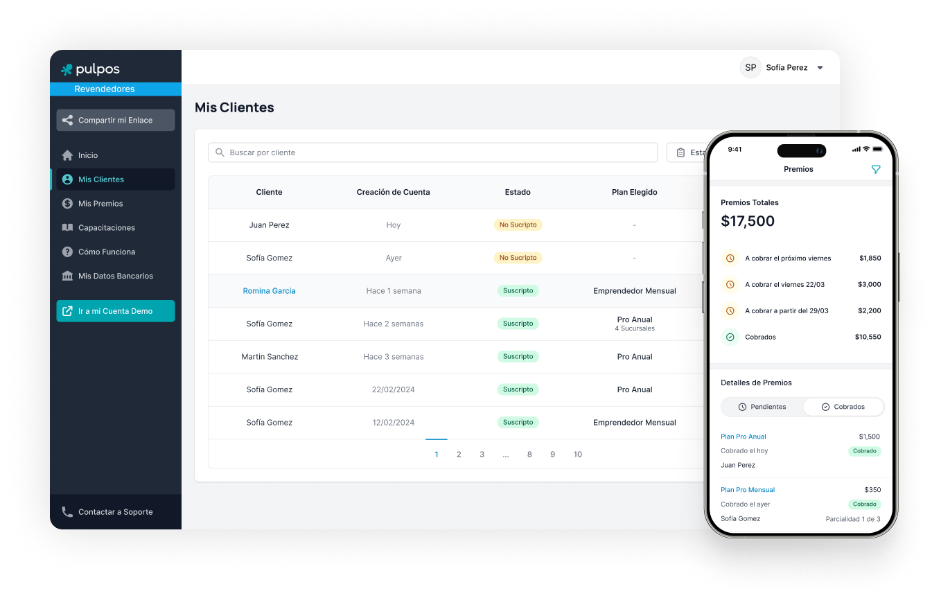 Una plataforma para gestionar tus referidos y las ganancias