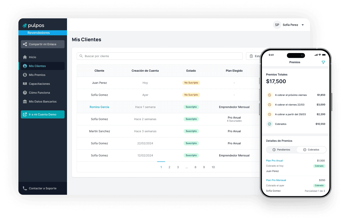 Una plataforma para gestionar tus referidos y las ganancias