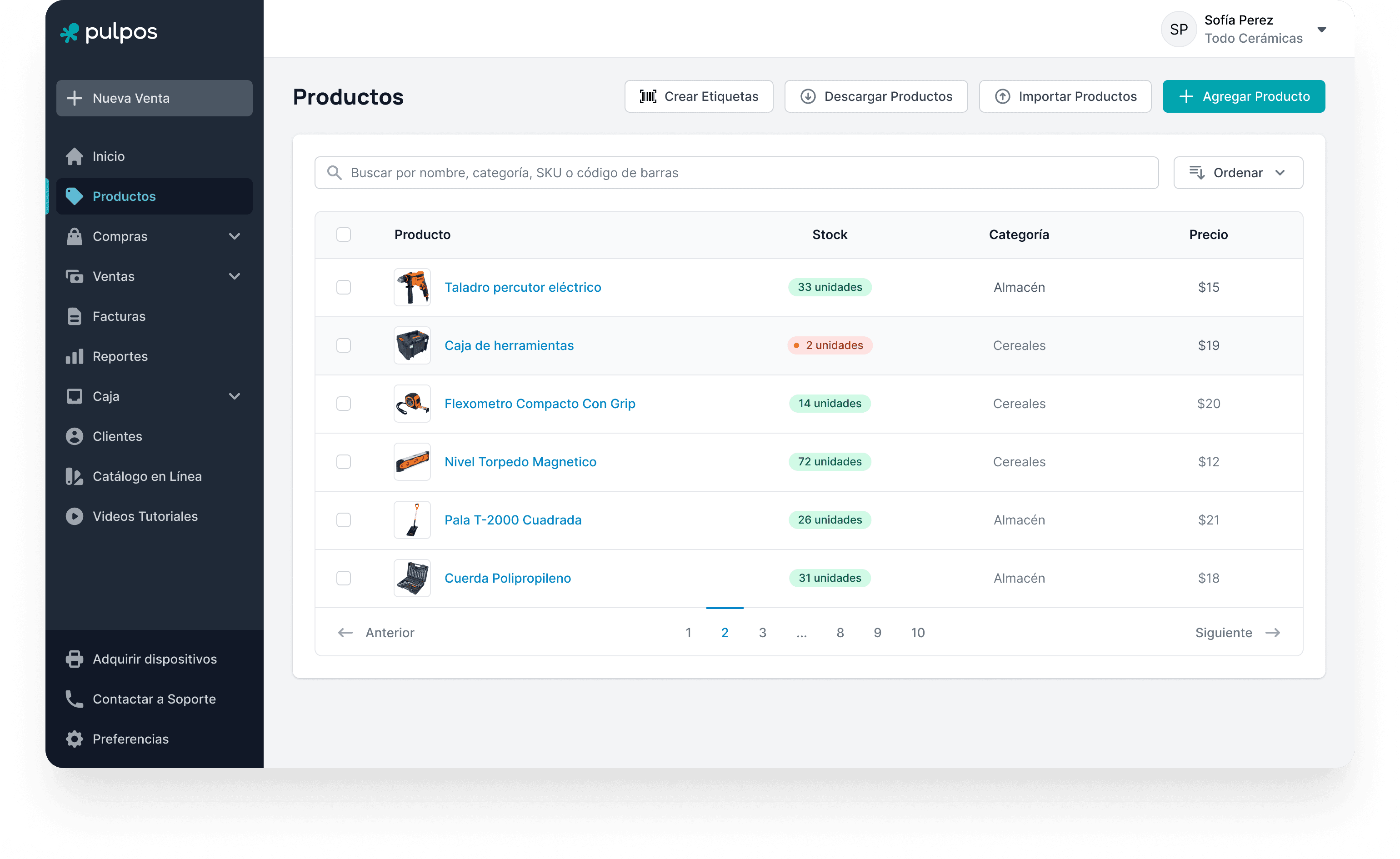 Gestiona un inventario único